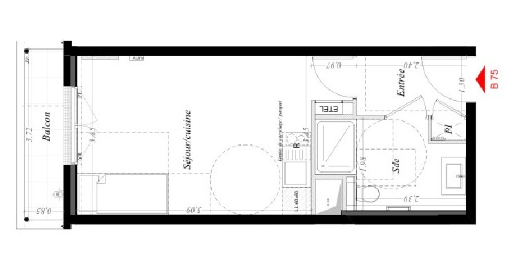 Photo 9/10 - appartement 1 pièce 28 m² à Issy-les-Moulineaux